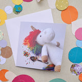 Rainbow Unicorn Greetings Card