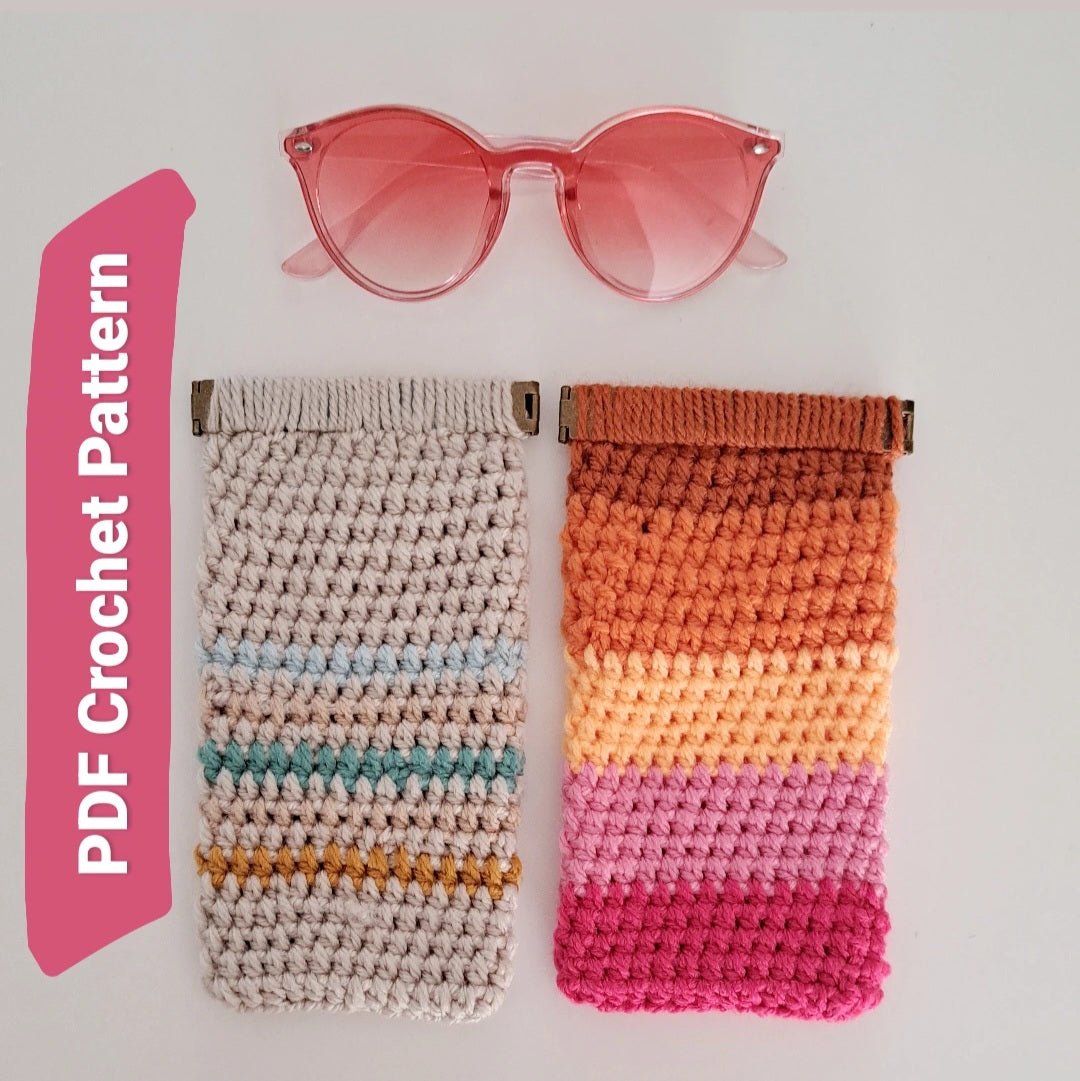 Sunglasses Case Digital PDF Crochet Pattern - Main Image