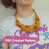 Paper Rings Crochet Necklace PDF Crochet Pattern
