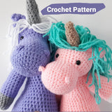 Unicorn Digital PDF Crochet Pattern - The Pigeon's Nest