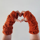 Stay Puffed Armwarmers Printed Crochet Pattern - The Pigeon's Nest