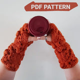 Stay Puffed Armwarmer Digital PDF Crochet Pattern - The Pigeon's Nest