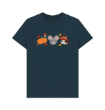 Denim Blue Printed T-shirt Front