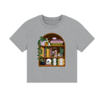 Athletic Grey Printed T-shirt Front