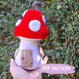 Toadstool House PDF Crochet Pattern