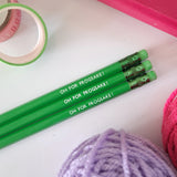 Crochet Slogan Pencils