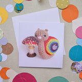 Rainbow Snail Greetings Card