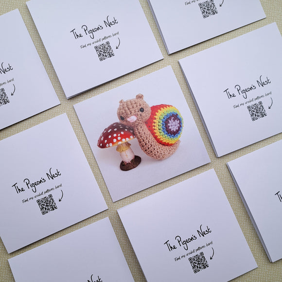 Rainbow Snail Greetings Card