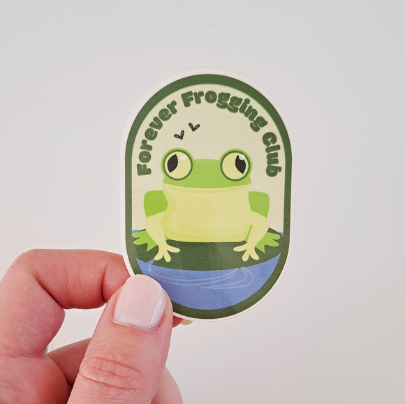 Forever Frogging Club Sticker