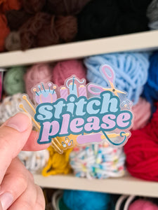 Stitch Please Sticker