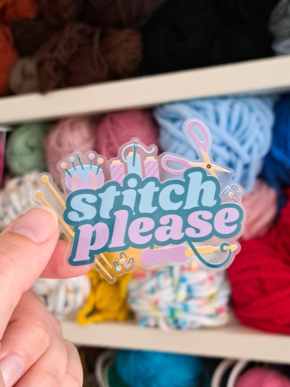 Stitch Please Sticker
