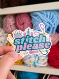 Stitch Please Sticker