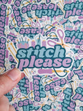 Stitch Please Sticker
