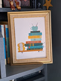 The Bookstack A5 print