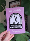 Anti-Social Craft Club Iron On Patch