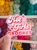 Hot Girls Crochet Sticker