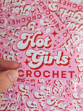Hot Girls Crochet Sticker