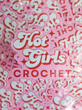 Hot Girls Crochet Sticker