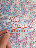 Hot Gays Crochet Sticker