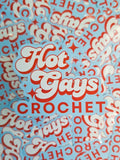 Hot Gays Crochet Sticker