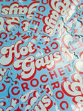 Hot Gays Crochet Sticker