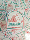 Recluse Crochet Retreat Sticker