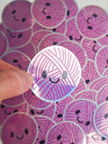 Sparkle Yarn Ball Sticker