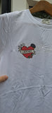 SAMPLE - White Crochet Tattoo Love Heart Tee