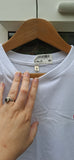 SAMPLE - White Crochet Tattoo Love Heart Tee
