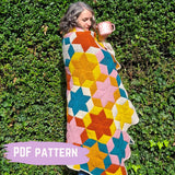 Star - Hexed Blanket Digital PDF Crochet Pattern