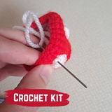 Amigurumi Hanging Toadstool Crochet Kit