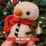 Sweet Snowman Digital PDF Crochet Pattern