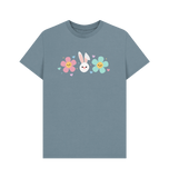 Stone Blue Printed T-shirt Front