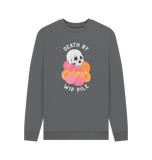 Slate Grey Printed Sweater Front