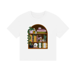 White Printed T-shirt Front