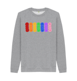 Light Heather Printed Sweater Front