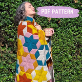 Star - Hexed Blanket Digital PDF Crochet Pattern