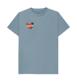 Stone Blue Printed T-shirt Front