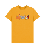 Mustard Printed T-shirt Front