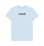 Sky Blue Printed T-shirt Front