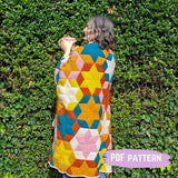 Star - Hexed Blanket Digital PDF Crochet Pattern