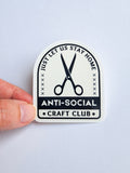 Anti-Social Craft Club Sticker