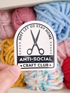 Anti-Social Craft Club Sticker