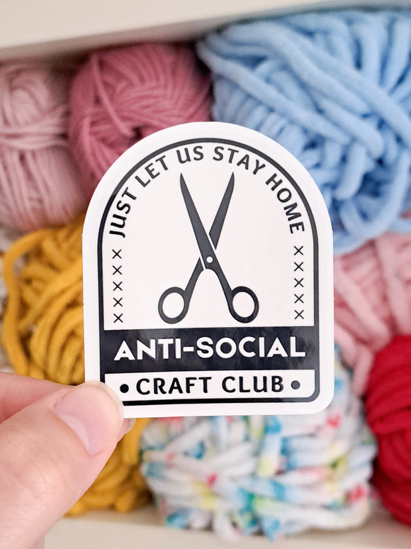 Anti-Social Craft Club Sticker