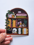 Spooky Craft Bookcase Sticker