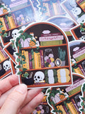 Spooky Craft Bookcase Sticker