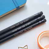 Crochet Slogan Pencils