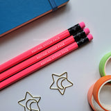 Crochet Slogan Pencils