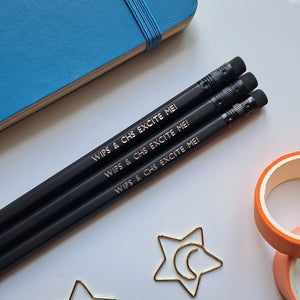 Crochet Slogan Pencils