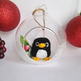 Crochet Critter Glass Baubles -Shipping by 1st December